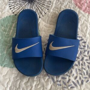 Nike Royal Blue Slide Sandals